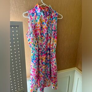 Haley and the Hound dress. Perfect spring and summer dress. Size LG. Ruffle neck